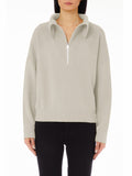 Maglione collo alto con mezza zip regular