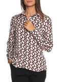 Camicia a fantasia geometrica