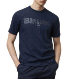 BLAUER U T-shirt basic con maxi logo