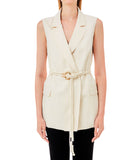 Gilet lungo in viscosa