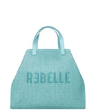 REBELLE Shopping bag Ashanti S Turquoise