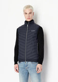 Gilet smanicato trapuntato con piccolo logo