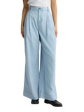 Pantaloni in denim gessato