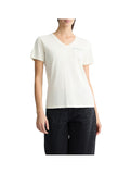 T-shirt basic a v con taschino