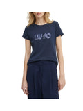 T-shirt con stampa logo
