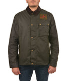 BARBOUR INTERNATIONAL Giubbotto con colletto in tessuto workers wax
