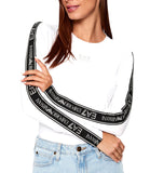 EA7 D T-shirt manica lunga con banda logo