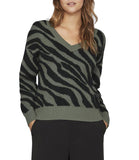 VILA Pullover animalier bicolore