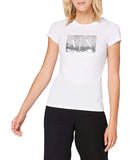 AX ARMANI D T-shirt con logo paillettes