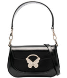 BLUGIRL Borsa in pelle con clip logo