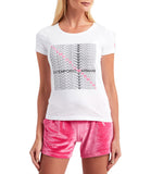 EA7 D T-shirt con stampa quadrato
