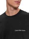CK J U COL T-shirt con piccolo logo institutional