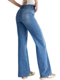 LIU JO BLUE DENIM Jeans flare bottom up parfait